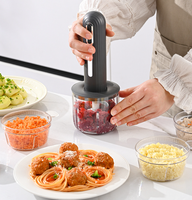 Mini-hachoir alimentaire portable USB sans fil 4 tasses en acier inoxydable électrique automatique pour ail et viande usage domestique