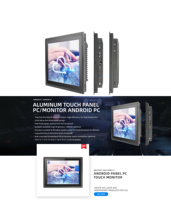 Panel PC Industrial Integrado de 21.5 Pulgadas con Pantalla Táctil IP65, I5-8250U, Android para Kiosco/Cajero Automático, Disponible en Stock