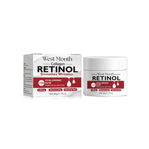 Crema rassodante retinolo ovest e mese 50ml Anti-invecchiamento idratante schiarente rughe crema antirughe con certificato GMP - Product Image 1