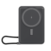 Pengisi Daya Nirkabel Magnetik 15W, Power Bank Portabel, Baterai Li-Polymer, Antarmuka Tipe-C. Satu Perangkat Serbaguna