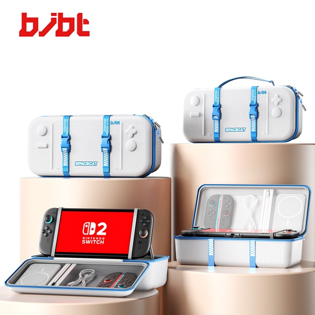 OEM Custom PU Travel Carrying Case for Nintendo Switch 1 / 2 Hard EVA Zipper Waterproof Shockproof Protective Storage Bag