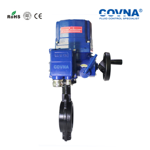 Válvula de Mariposa Motorizada COVNA HK60-EX-D a Prueba de Explosiones, de Hierro Fundido con Sello Suave, Tipo Wafer - Product Image 4
