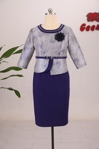 Ropa de Tallas Grandes para Mujer, Vestido Elegante de Alta Calidad Estilo Americano para Iglesia - Product Image 4