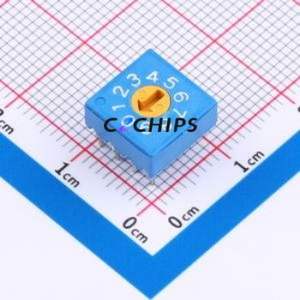 BER-10-1YB(thin) Rotary Encoder Switch Through hole Component (THT) Switch 10 Through Hole True Code - Product Image 1