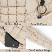 Sac fourre-tout matelassé personnalisé, grand format, léger, en nylon, bandoulière, hobo, résistant à l'eau, pour le quotidien et les voyages, vente en gros, usine OEM