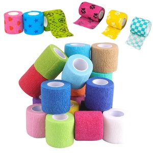 Perban Elastis Perekat Diri Tahan Air Custom Print, Perban Elastis Bernapas untuk Hewan Peliharaan, Perban Vet Wrap untuk Hewan - Product Image 1