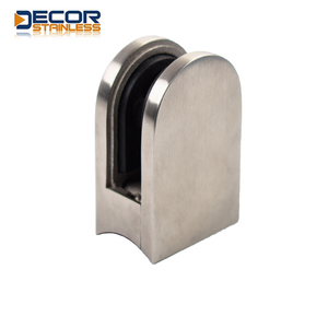 <span class=keywords><strong>Abrazadera</strong></span> para Vidrio AISI304/316, <span class=keywords><strong>Abrazadera</strong></span> para Vidrio Pequeña Tipo "D" con Respaldo Redondo - Product Image 6