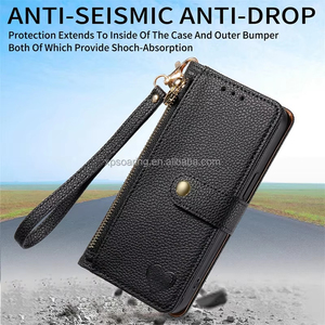 Luxury Heart Design Flip Leather Wallet Phone Bag for <strong>iPhone</strong> 15 Card <strong>Holder</strong> and Mobile Phone Usage with Book Cover - Product Image 2