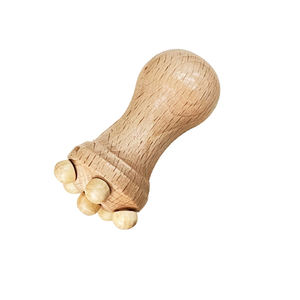 Masseur facial en bois miniature certifié <span class=keywords><strong>FSC</strong></span>, outil professionnel de sculpture corporelle, rouleau de massage facial en bois pour les muscles personnels - Product Image 6