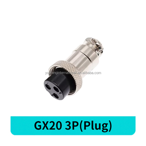 Fábrica al por mayor CE RoHS GX20 Circular aviación conector de Panel de cable rápido 3 pines GX20 macho hembra tuerca Butt <span class=keywords><strong>Socket</strong></span> adaptador de enchufe - Product Image 2