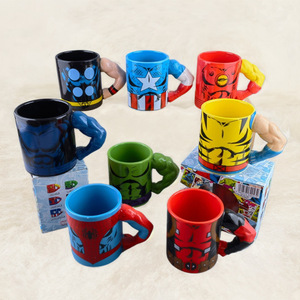 Taza de Cerámica 3D con Diseño de Brazo Musculoso de Superhéroe, Marvel Avengers, Iron Man, Deadpool, Hulk, Taza de Café Anime, Taza Creativa para Agua, Regalo para Fans - Product Image 1