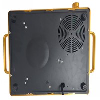 Kompor listrik jenis atas meja keramik, kompor listrik kaca Satin dalam kontrol Sensor sentuh hitam, kompor tanam Timer
