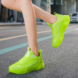 Women's Lightweight <b>Soft</b> Anti-Slip Running <b>Shoes</b> Comfortable Lace Closure Fashionable All Seasons Daily Commuting Walking - Product Image 5