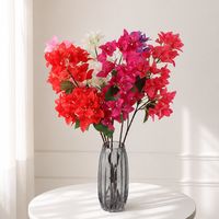 Fleurs artificielles de bougainvillier Joho en tissu de soie, longue tige de 118 cm, pour décoration de mariage et de maison, vase, vente en gros, fournisseur OEM ODM en vrac