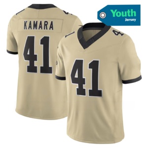 Camiseta Juvenil de Alta Calidad de Nueva Orleans <span class=keywords><strong>41</strong></span> #   Kamara <span class=keywords><strong>12</strong></span> #   Camisetas de Fútbol Americano Cosidas de Edición Limitada Olave, Camisetas Personalizadas con Logotipo - Product Image 4