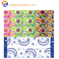 Kain Organza Anti-Pil 100% Katun Tenun Polos Bermotif Batik Berat Sedang Tahan Gesekan untuk Kostum Nasional Ankara Afrika