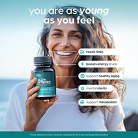 Supplément NAD de marque privée extra fort au thé vert + astaxanthine resvératrol, CoQ10, acide alpha-lipoïque pour femmes et hommes