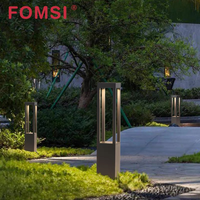FOMSI Lumière de jardin LED extérieure 7W Étanche en aluminium Éclairage décoratif de pelouse Classement IP65 Lumière de borne de pelouse Lumières de chemin