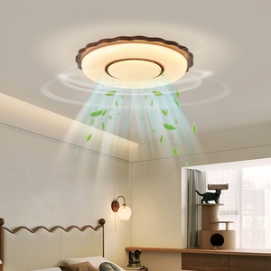 Lamp Ye Wrought Iron Bladeless Ceiling Fan <b>Light</b> with Invisible <b>Light</b> Modern Design for Bedroom <b>Dining</b> Room & Living Room - Product Image 3