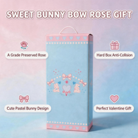 Boîte à fleurs en papier écologique personnalisée avec poignée et fenêtre transparente en PVC pour fleuriste, emballage pour roses