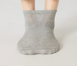 남여 공용 맞춤 면 당뇨병 통기성 크루 양말 편안한 패딩 원활한 발가락 느슨한 핏 및 비 바인딩 노인 느슨한 커프 - Product Image 1