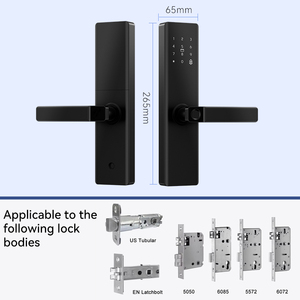 Kasman स्रोत मूल्य लकड़ी का दरवाजा लॉक सबसे अच्छा कीपैड डिजिटल टलॉक ट्यूया वाईफाई आरफिड स्मार्ट डोर लॉक मुख्य द्वार के लिए - Product Image 5