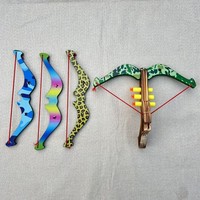 X-bow ensembles pour enfants drôle extérieur tir jouet mousse balle croix arcs enfants classique en bois jouet arbalète