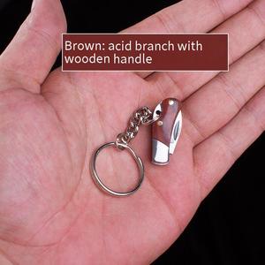 <span class=keywords><strong>Mini</strong></span> cuchillo plegable colgante llaveros hoja pequeña portátil colgante al aire libre Camping Unboxing cuchillo - Product Image 3