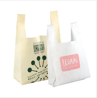 Sac fourre-tout en tissu non tissé avec impression personnalisée, sac de courses non tissé écologique, gilet de supermarché, sac pour t-shirt, vente en gros