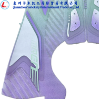 Tige en tricot jacquard dégradé vert et violet pastel, empeigne en maille légère et ergonomique pour baskets athlétiques pour femmes