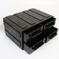 QXR Emebiol Q-DB2 165*120*60mm tiroir type noir en plastique ESD antistatique élément boîte