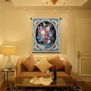 Art européen personnalisé fait à la main tenture murale en coton tissu 118X138CM Aubusson Gobelin <span class=keywords><strong>tapisserie</strong></span> - Product Image 3