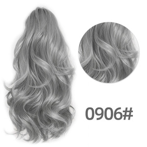 Queue de cheval à pince pour perruque, boucles en forme de fleur de poirier, style européen et américain, extension de cheveux courts bouclés pour femme, <span class=keywords><strong>fibre</strong></span> haute température - Product Image 2