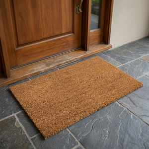 Jucor Exports Tufted Coconut Coir Fiber Rectangle Traditional Pattern Outdoor Use Movable High Quality Doormat Home Welcome Mat - Product Image 3