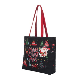 Bolsa de Lona Personalizada de Navidad, de Alta Calidad, Resistente, con Asas Reforzadas, Bordada, con Logotipo Bordado - Product Image 5