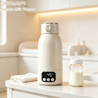 Chauffe-biberon portable 2026 le plus vendu, chauffe-lait rapide à piles, chauffe-biberon sans fil USB pour lait maternel
