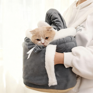 Cama para Mascotas de Terciopelo Sólido, Estilo Moderno, Cálida para Invierno, con Funda Extraíble y Correas - Product Image 1