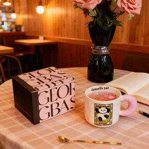 Taza <span class=keywords><strong>de</strong></span> Cerámica con Diseño <span class=keywords><strong>de</strong></span> Dibujos Animados, Linda Taza con Cuchara <span class=keywords><strong>de</strong></span> 350 ml, Caja <span class=keywords><strong>de</strong></span> Regalo para Niñas, Regalo <span class=keywords><strong>de</strong></span> Cumpleaños, Desayuno, Hogar, Oficina - Product Image 2