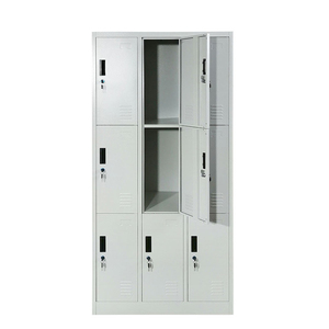 <span class=keywords><strong>Casier</strong></span> en acier sécurisé et verrouillable à 9 compartiments pour les ouvriers - Product Image 2