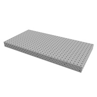 Table de soudage flexible de précision CNC - Plan de travail durable avec motif de trous de 28 mm pour la fabrication aérospatiale et industrielle