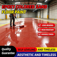 Peinture époxy colorée pour sols à usage intensif, revêtement de sol imperméable résistant à l'usure et sans joint