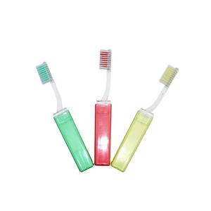 로얄 C905 밀짚 접이식 칫솔 나일론 610모 맞춤형 색상 로고 ISO 인증 공장 직판 저렴한 여행용 - Product Image 1