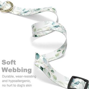 Collar de entrenamiento para perros impermeable con características sostenibles Estampado de poliéster y decoración de cinta - Product Image 2
