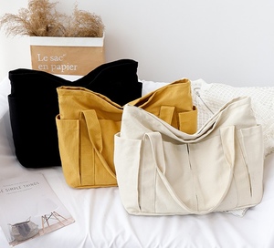 Sac fourre-tout imprimé écologique à faible MOQ, en toile de coton de haute qualité, avec logo personnalisé, idéal pour le shopping et l'usage quotidien - Product Image 3