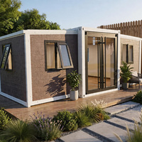 Maison conteneur en acier extensible de haute qualité - Villa mobile préfabriquée moderne et compacte avec design pliable