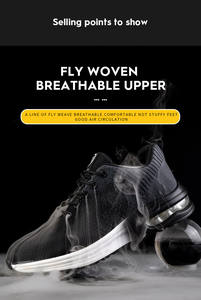 حذاء رياضي للرجال والنساء خفيف ومريح من الفولاذ بمقدمة القدم حذاء رياضي صناعي للسلامة في العمل للاستخدام في المصنع رياضي شتوي بتخفيضات كبيرة - Product Image 2