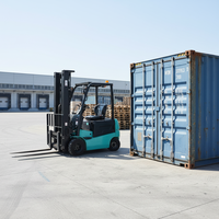 Chariot élévateur électrique JICHUAN AWD avec une longueur de fourche de 3,38 m, pneus pleins, capacité de 1,5 à 3,5 tonnes pour la manutention de marchandises en conteneurs