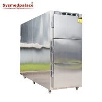 Réfrigérateur de Morgue en Acier Inoxydable, Qualité Commerciale, Congélateur Mortuaire à 3 Chambres pour Stockage de Cadavres avec Certifications CE ISO