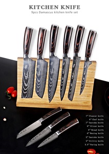 Juego de Cuchillos de Cocina de Acero Inoxidable con Afilado Láser, Cuchillos <span class=keywords><strong>para</strong></span> <span class=keywords><strong>Chef</strong></span>, Juego de Cuchillos de Cocina de Lujo - Product Image 6