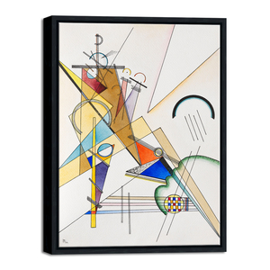 Arte de Pared en Lienzo Plástico Enmarcado al por Mayor, Arte Abstracto Clásico de <span class=keywords><strong>Kandinsky</strong></span>, Reproducciones de Pinturas Famosas para Colgar en el Hogar - Product Image 6